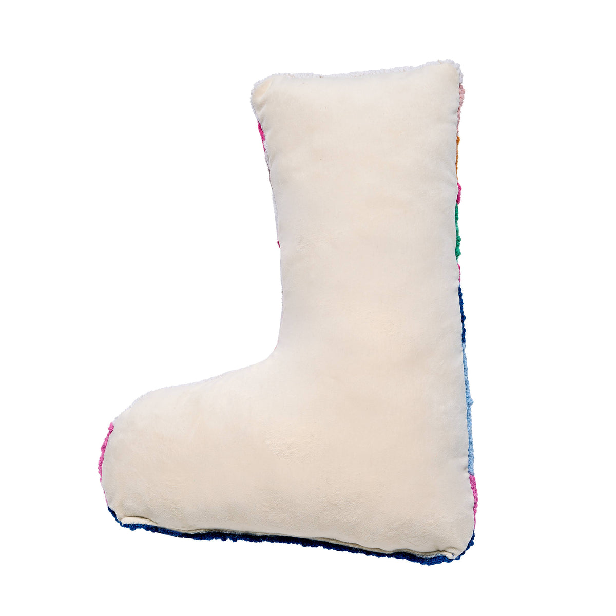 Ski Boot Wool Hooked Throw Pillow | 12 × 16 Inches