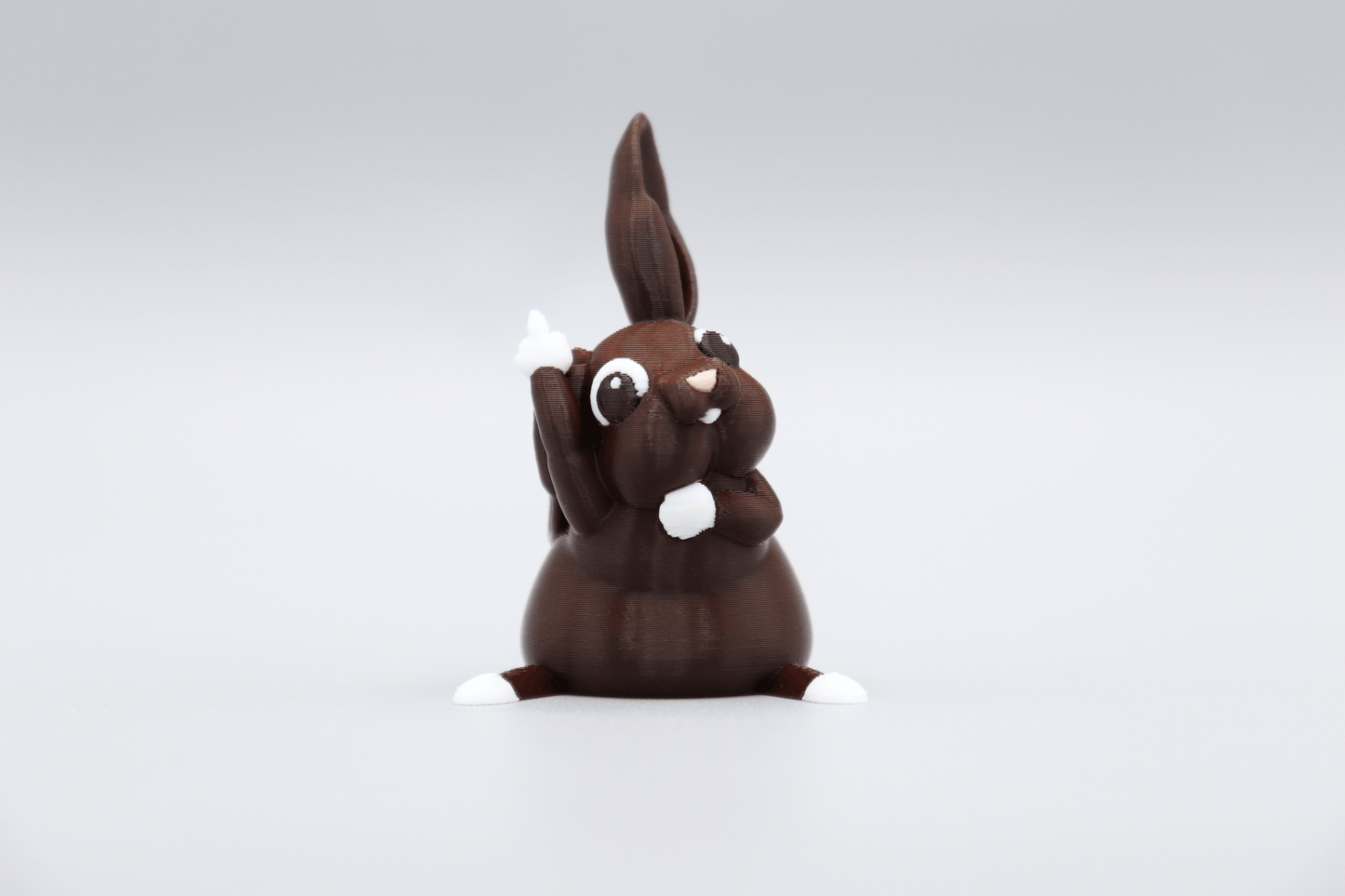 Rabbit Middle Finger Figurine, Funny Gag Gift