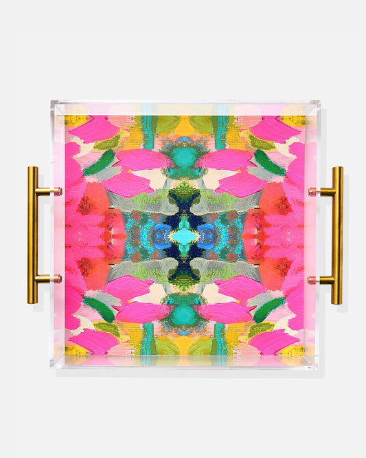 Pink Paradise (Laura Park Designs) Acrylic Large Tray