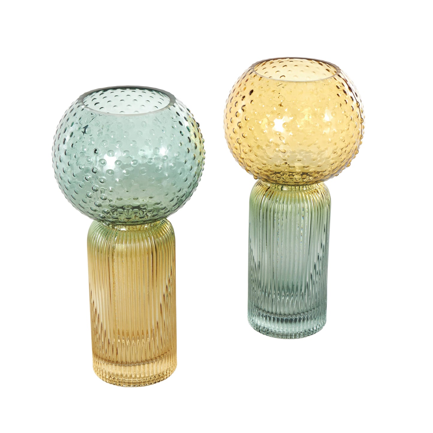 Eclectic Multi Colored Glass Vase