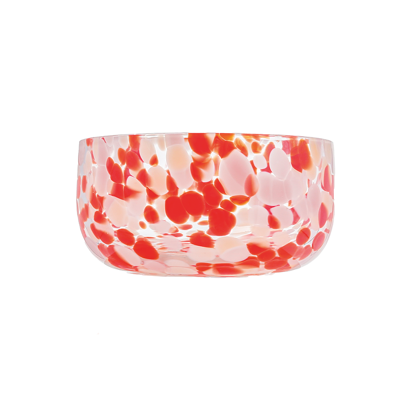 Red speckled bowl D11 H5.5cm