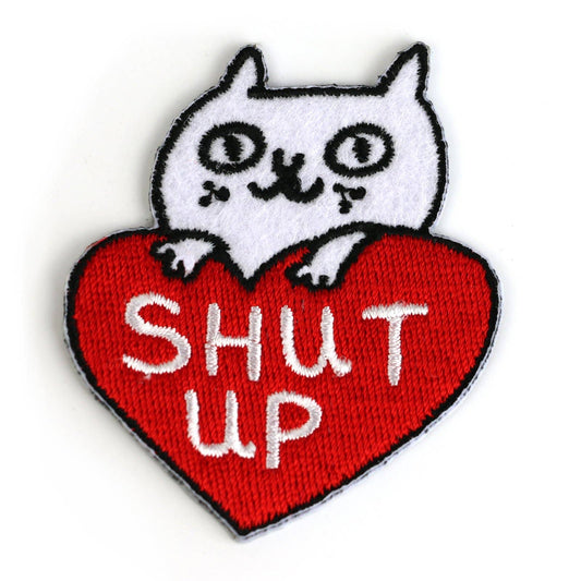 Shut Up Iron-On Patch by Gemma Correll