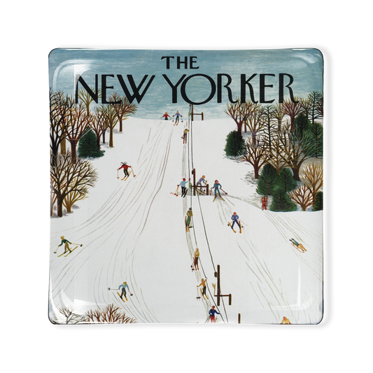 Glass Tray - Ski Slope The New Yorker