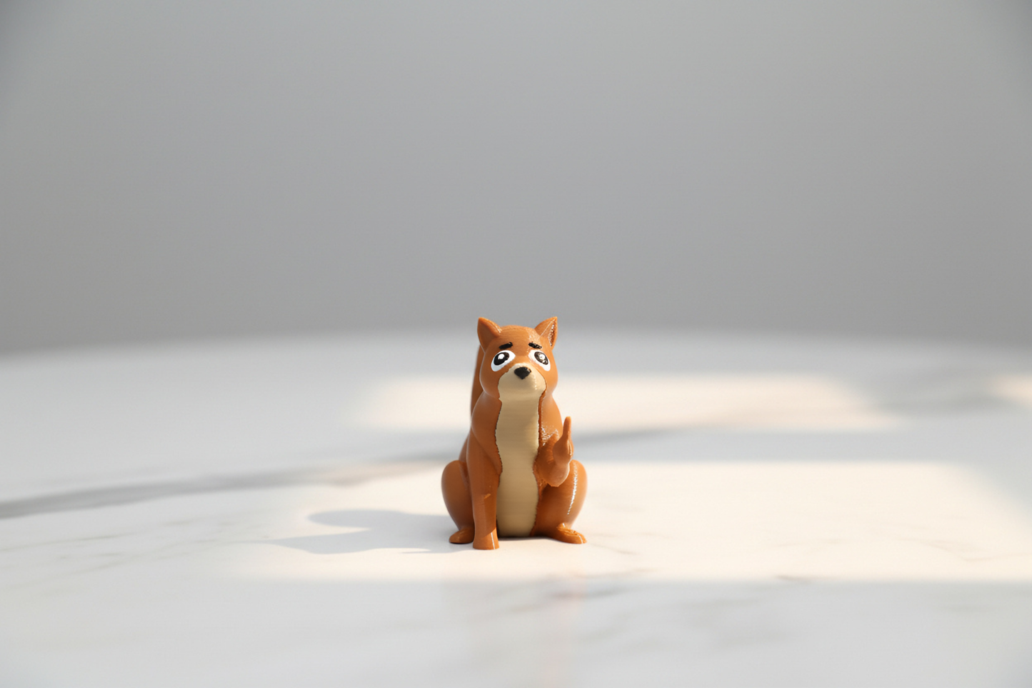 Squirrel Middle Finger Figurine, Funny Gag Gift