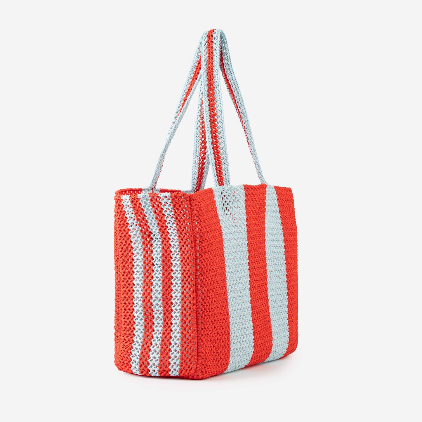 Stripe Raffia Beach Tote