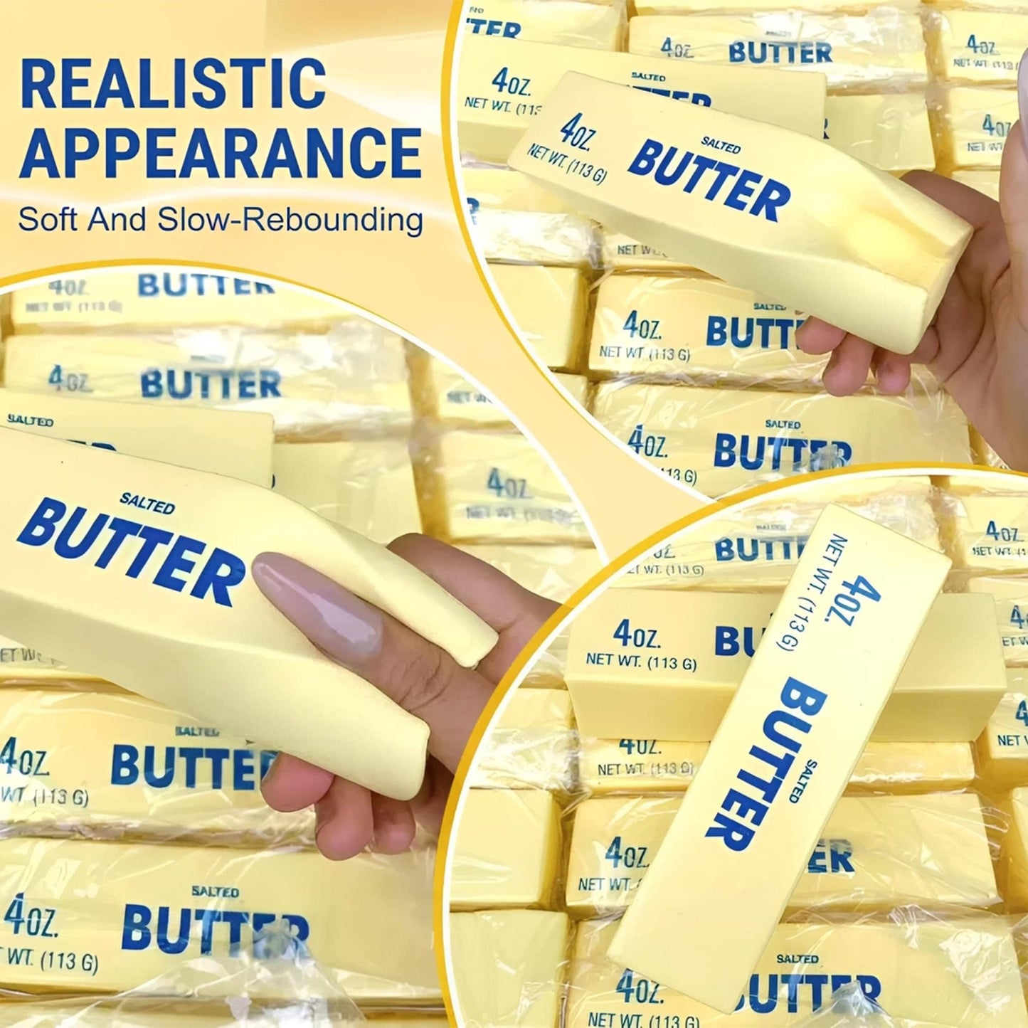Butter Squishy Jumbo 9-Inch Stress Reliever | 1 Piece