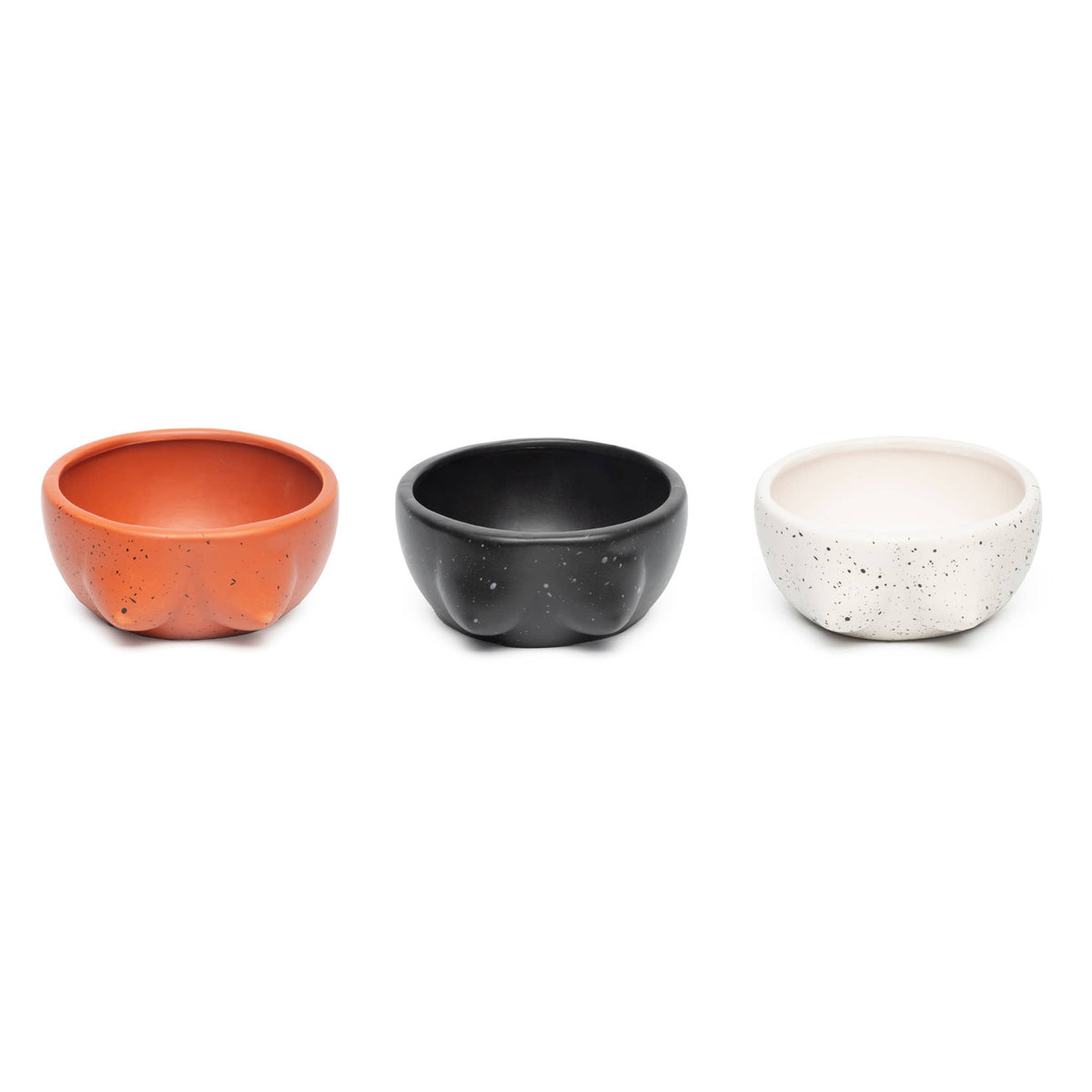 Hand-Painted Tits Bowl, Black