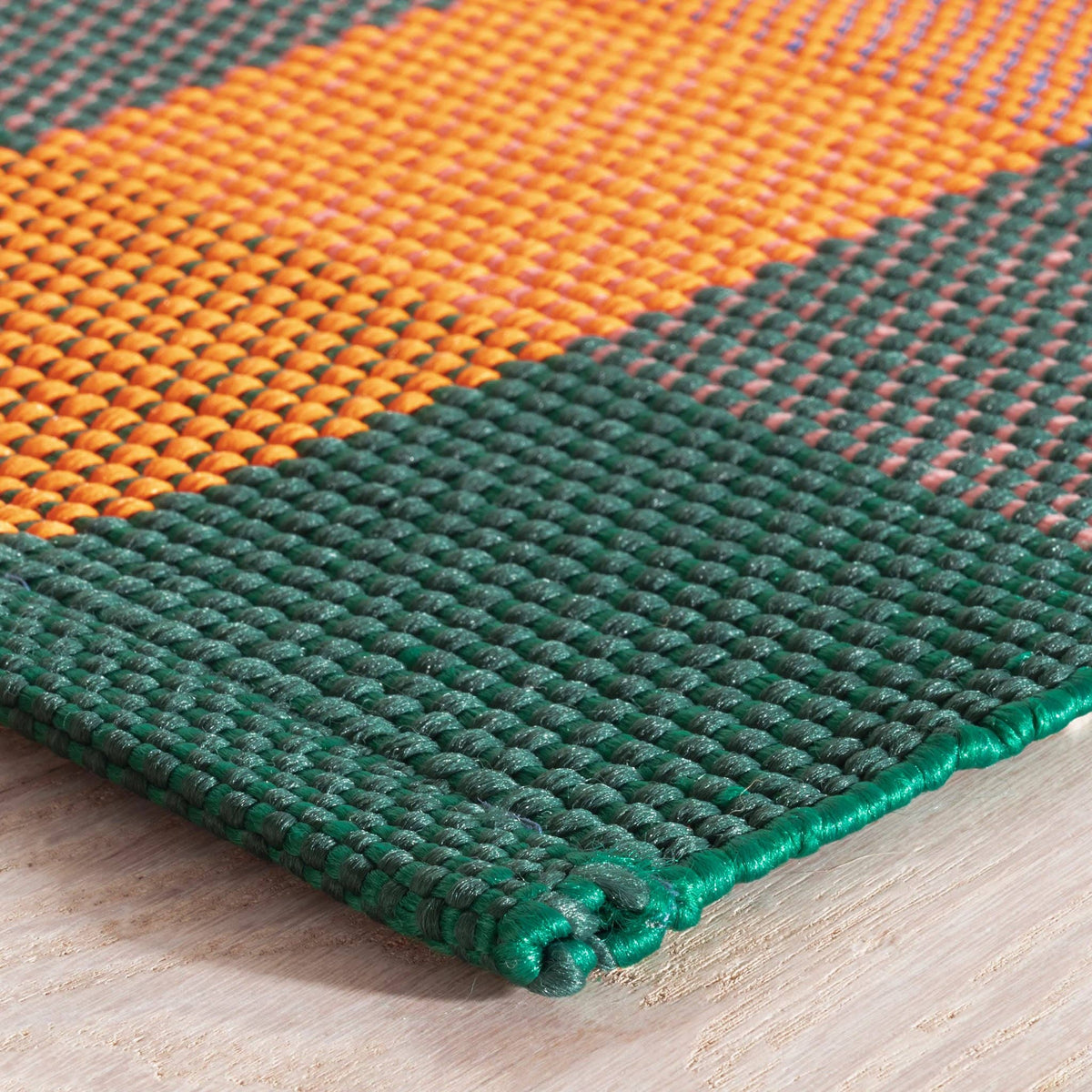 Happy Plaid Handwoven Indoor/Outdoor Rug | Multi