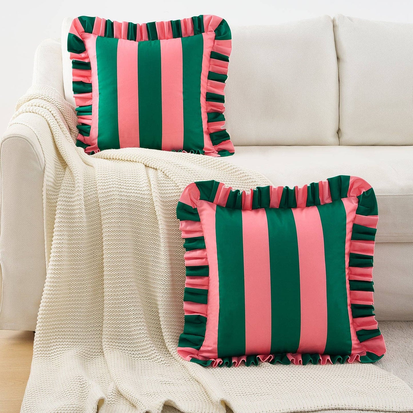 Quetzal Pillow - Pink/Dark Teal
