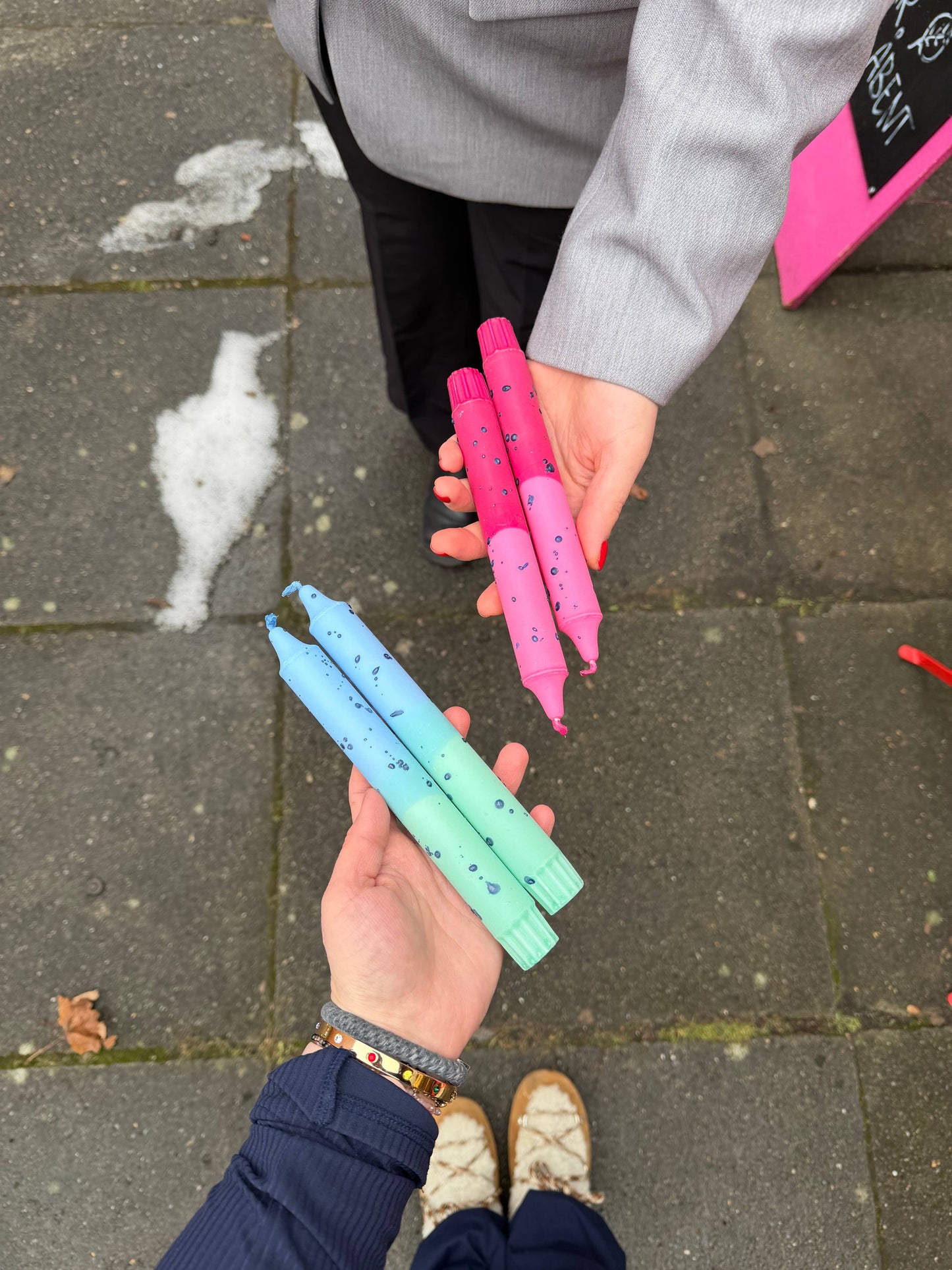 Taper candles- CONFETTI Mix