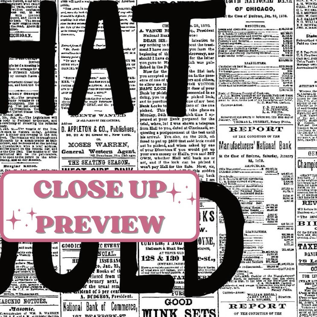 Framed What's The Best That Could Happen Retro Newspaper Print
