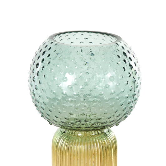 Eclectic Multi Colored Glass Vase