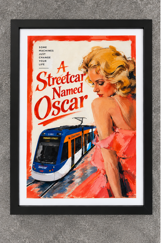 A Streetcar Named Oscar Framed Art Print - 12 × 18